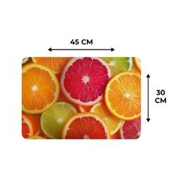 Fruit - Kleurrijk - Close up Placemat vinyl groot -specs