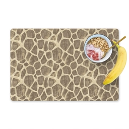 Giraf - Patroon - Beige - Bruin Placemat vinyl groot 368 -zzzproduct_Kitchenyeah-website