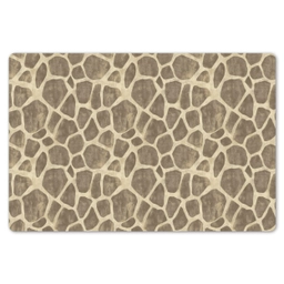 Giraf - Patroon - Beige - Bruin Placemat vinyl groot 368 -zzsfeer1_Kitchenyeah-website