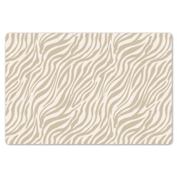 Zebra - Patroon - Beige Placemat vinyl groot 368 -zzsfeer1_Kitchenyeah-website