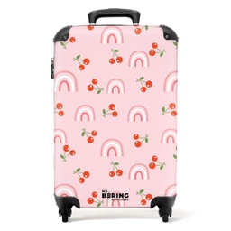 Kersen en regenboogpatroon NBS - Handbagage koffer - Unisex middel -productfoto_recht