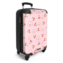 Kersen en regenboogpatroon NBS - Handbagage koffer - Unisex middel -productfoto_3d