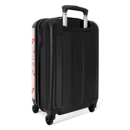 Kersen en regenboogpatroon NBS - Handbagage koffer - Unisex middel -achterkant