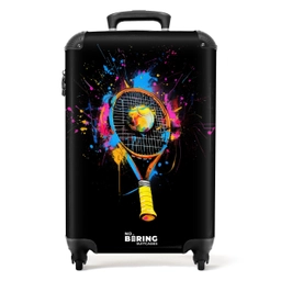 Kleurrijk tennis racket met bal NBS - Handbagage koffer - Unisex middel -productfoto_recht