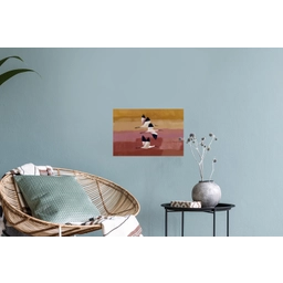 Vogels - Snavel - Abstract Muursticker klein -plant