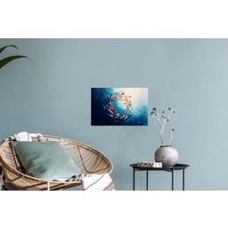 Zee - Vissen - Kleurrijk - Dynamisch Muursticker klein -plant