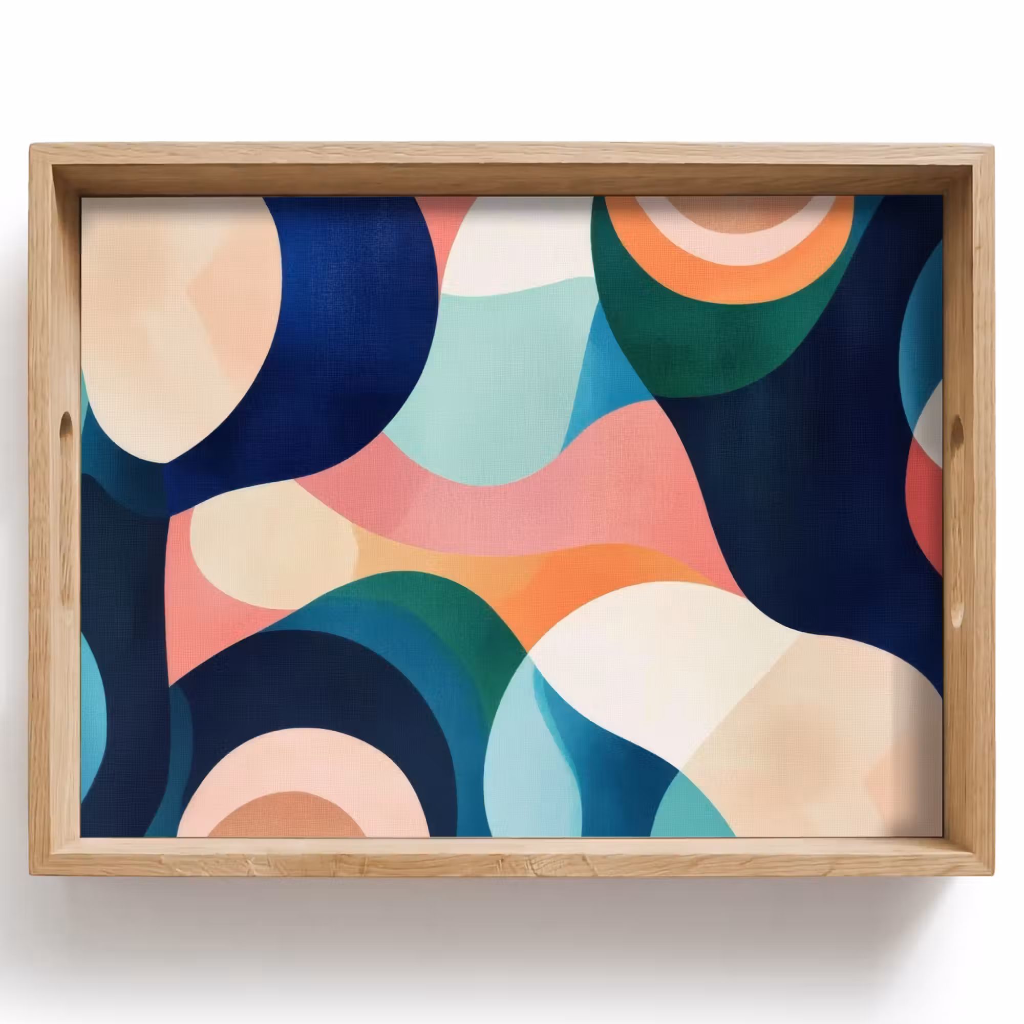 Tray - Abstract - Blue - Pink