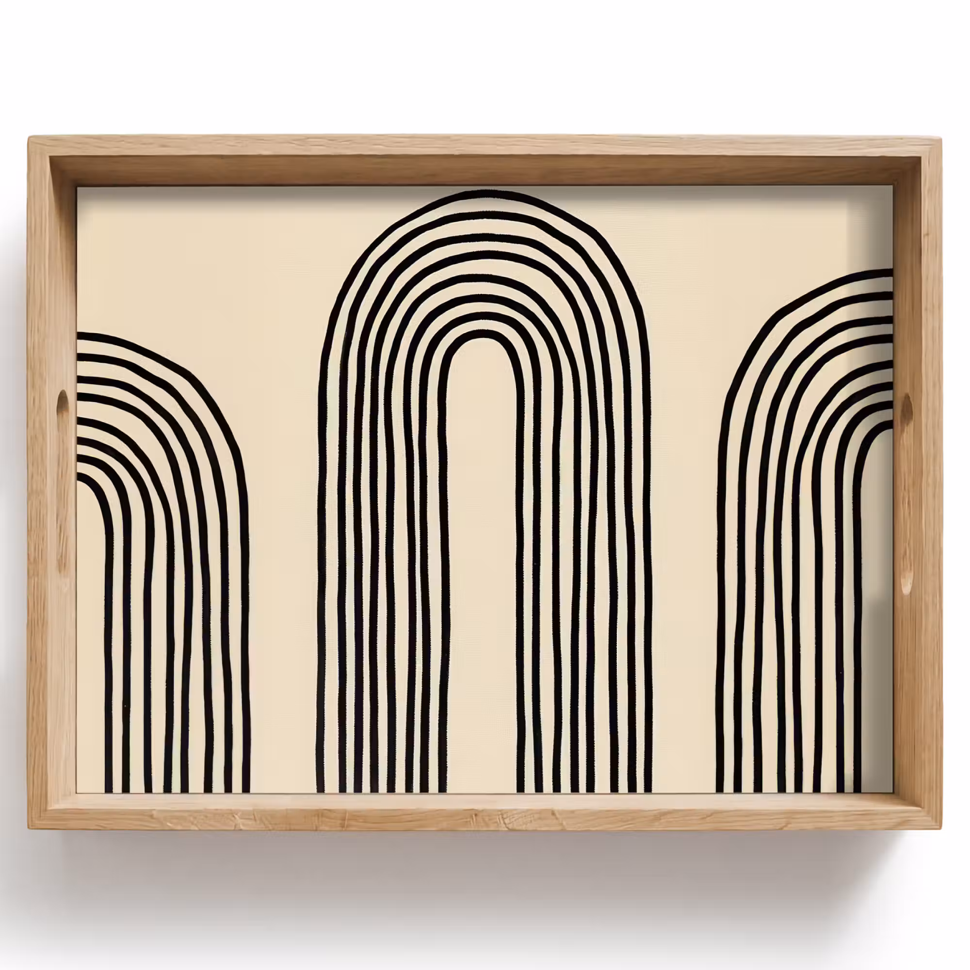 Tray - Arch forms - Black - Sleek