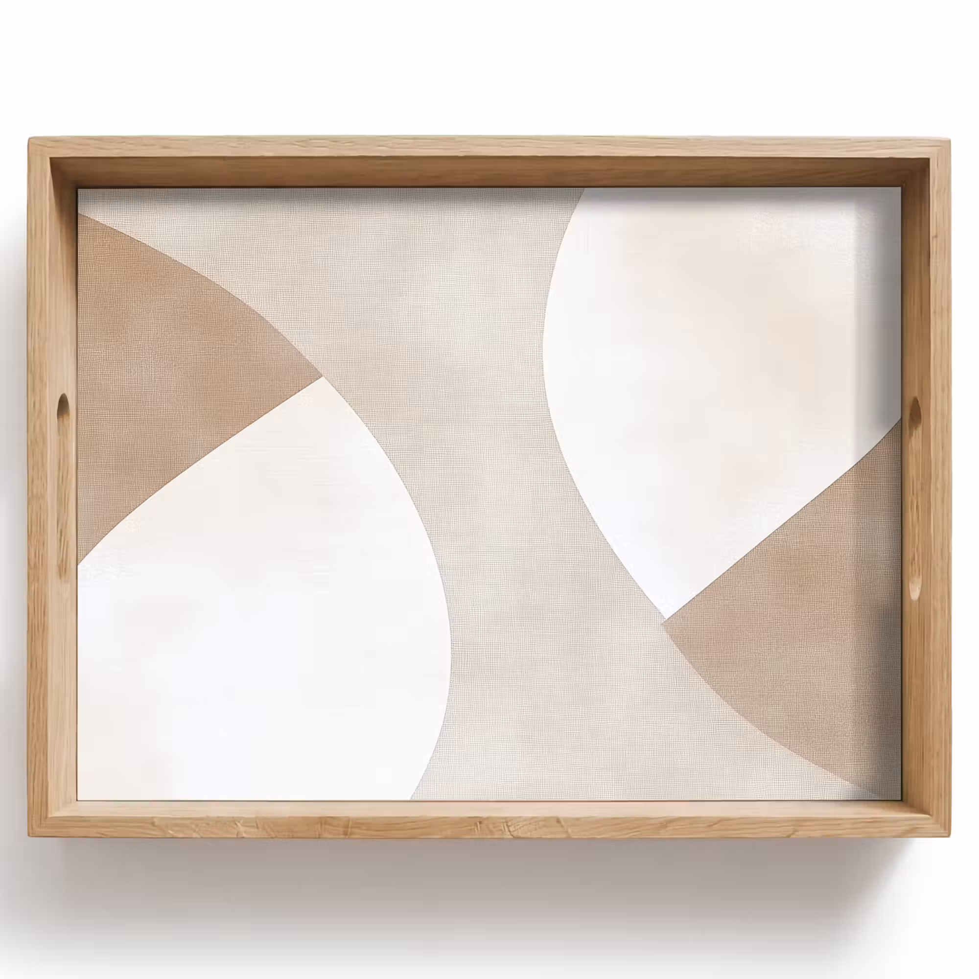 Tray - Brown - Japandi - Abstract