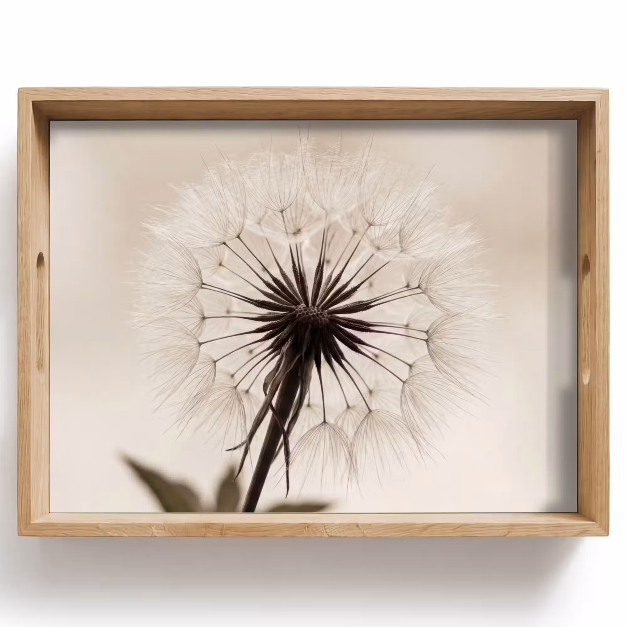 Tray - Dandelion - Minimalist - White