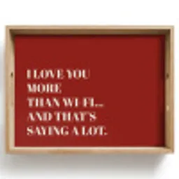 Rood - Quote - Liefde Dienblad Rechthoek middel -z3d_shopping