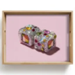 Sushi - Rolletjes - Steentjes - Kleurrijk Dienblad Rechthoek middel -z3d_shopping