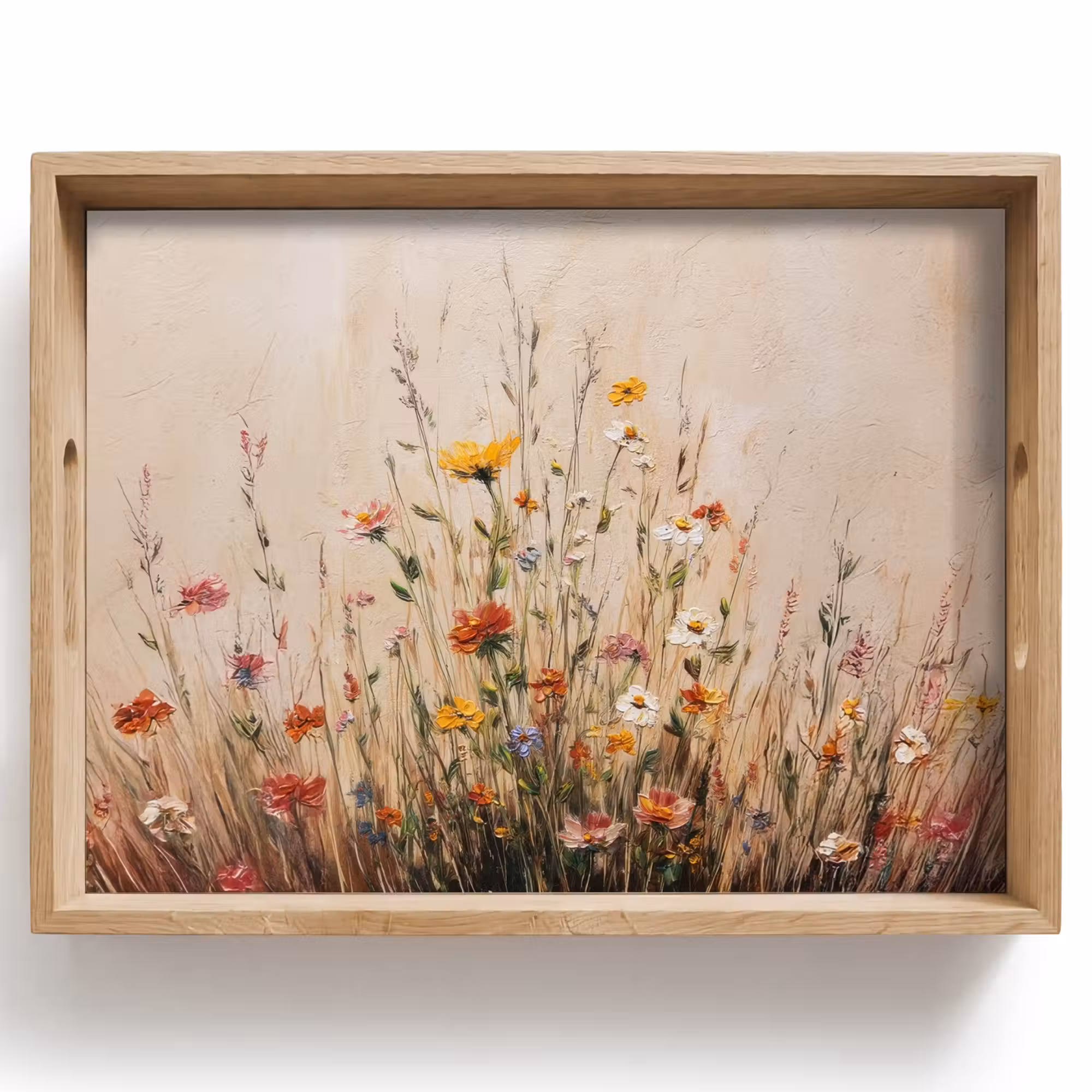 Tray - Wildflowers - Brush strokes - Restful