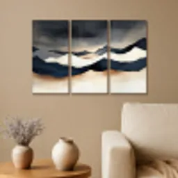 Landschap - Abstract - Modern Canvas - Meerluiken 3 luik klein -sfeer1