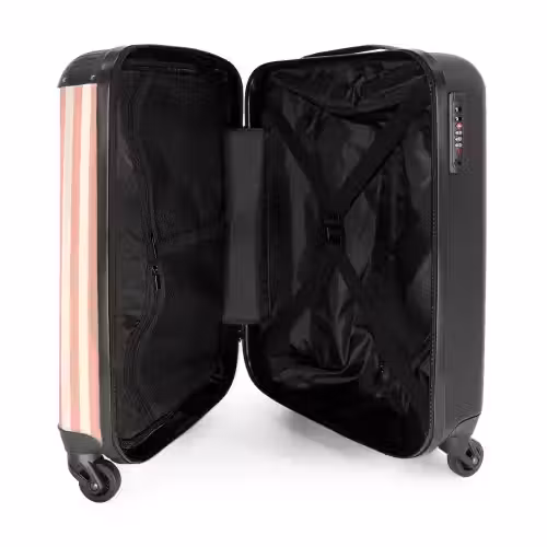 Suitcase - Quotes - Adios salmon pink and cream white — 3
