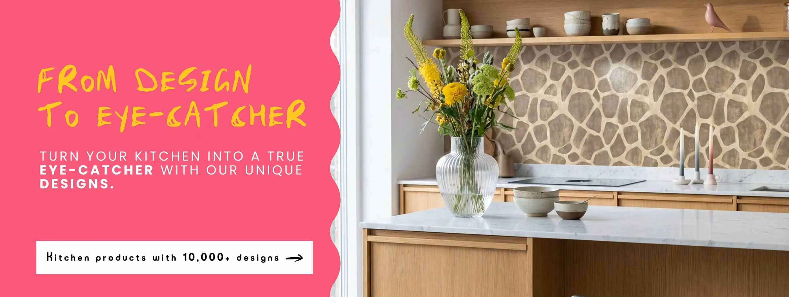 Banner with kitchen splashback