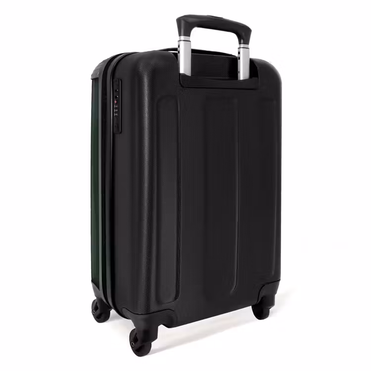 Suitcase - Green background with double white vertical stripes — 4