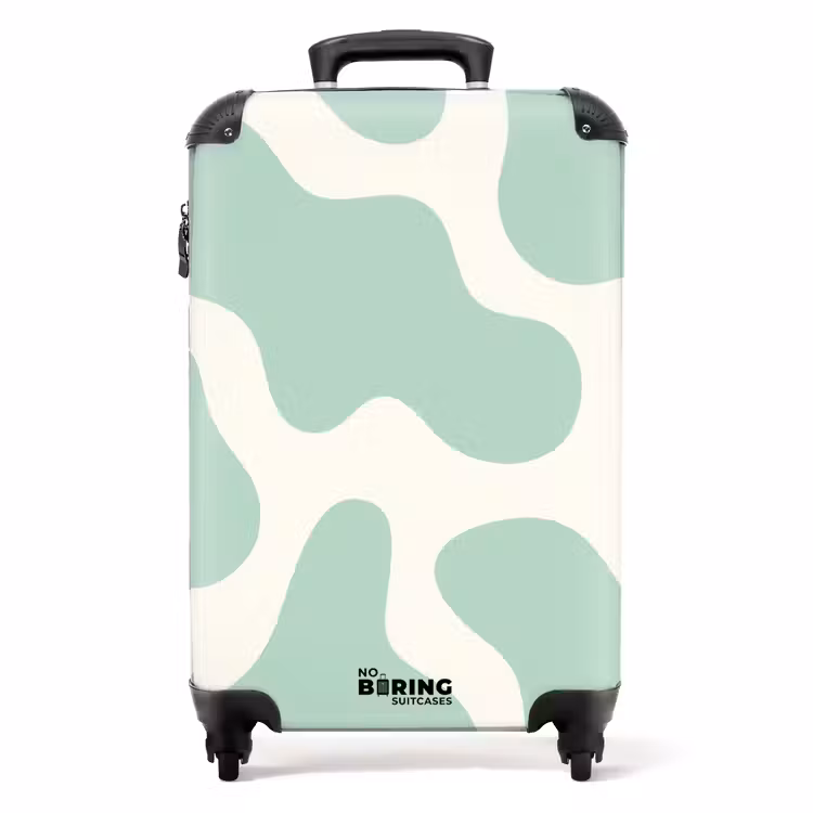Suitcase - Abstract - Mint green shapes — 1
