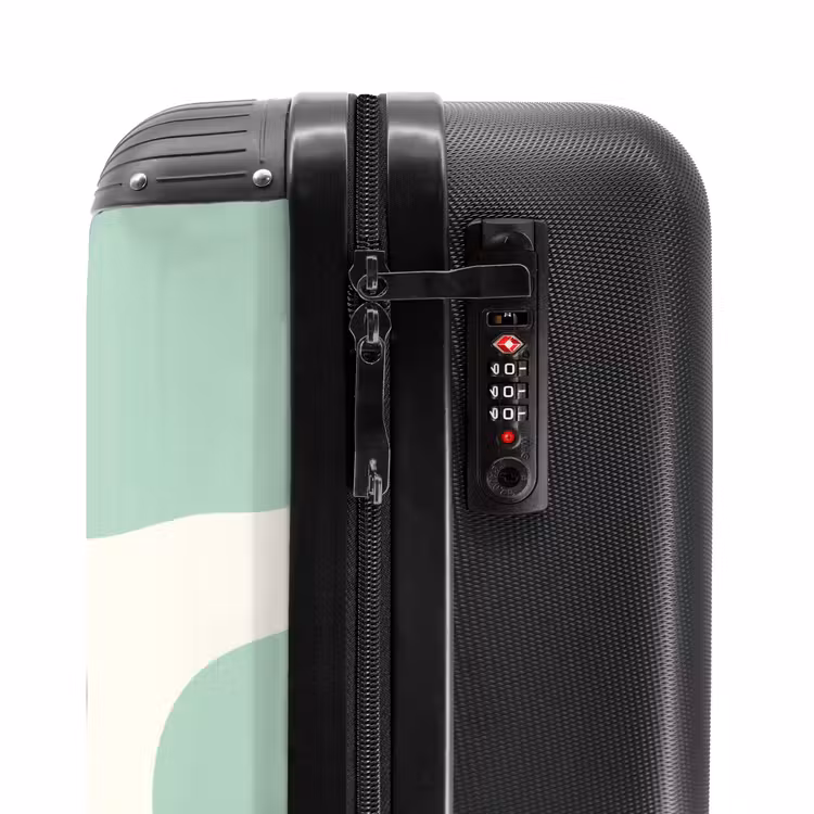 Suitcase - Abstract - Mint green shapes — 5