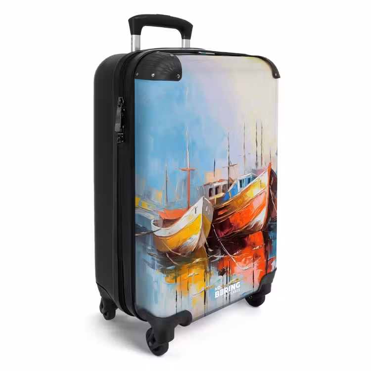 Suitcase - Boats - Art - Colors - Painting — 2