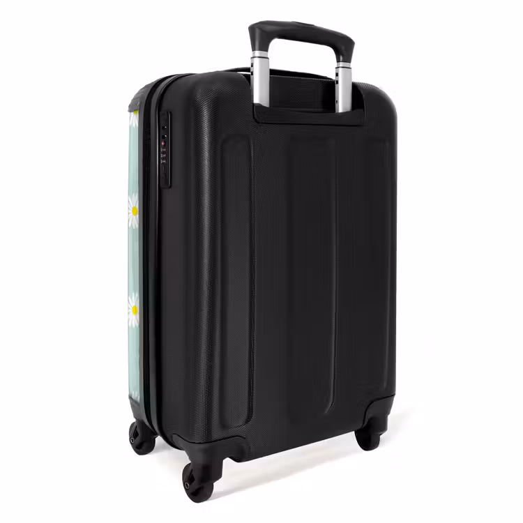 Suitcase - Pastel - Daisies on pastel green background — 4