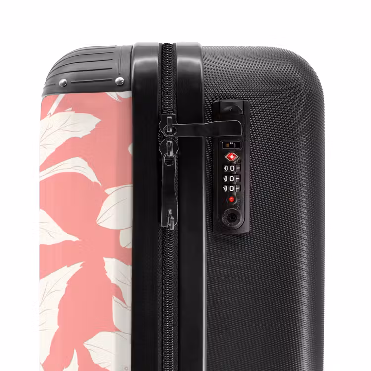 Suitcase - Vintage flowers - Light pink — 5