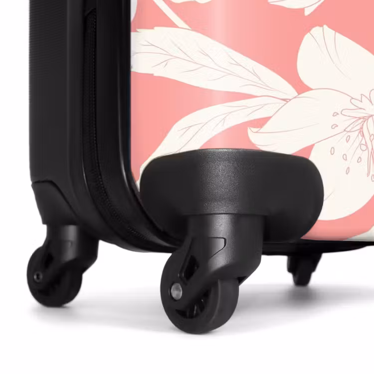 Suitcase - Vintage flowers - Light pink — 6