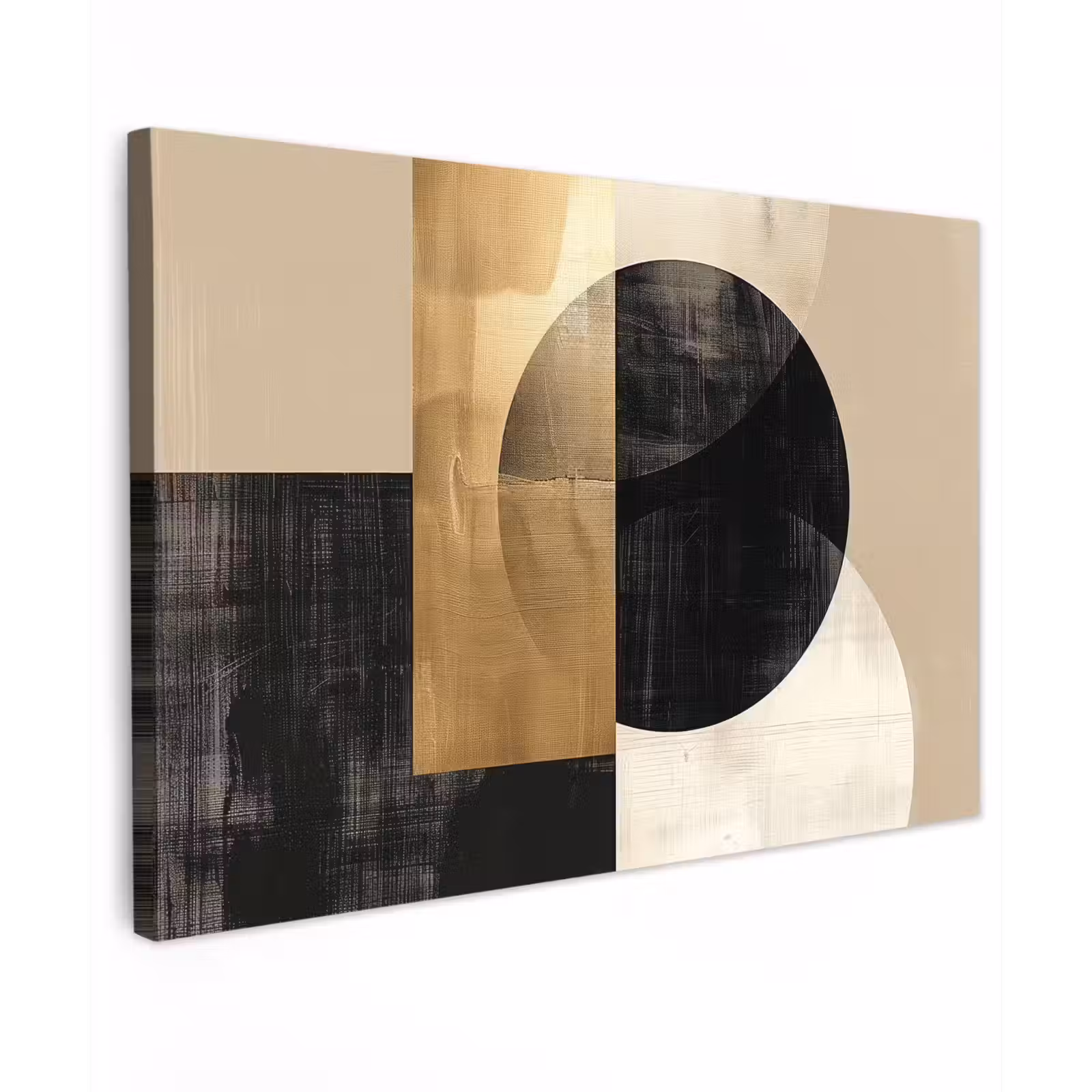 Canvas Print - Abstract - Gold - Black - Art — 1