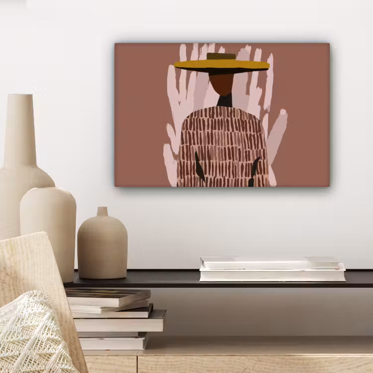 Canvas Print - Abstract - Figure - Illustration - Hat — 5