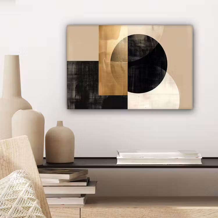 Canvas Print - Abstract - Gold - Black - Art — 5