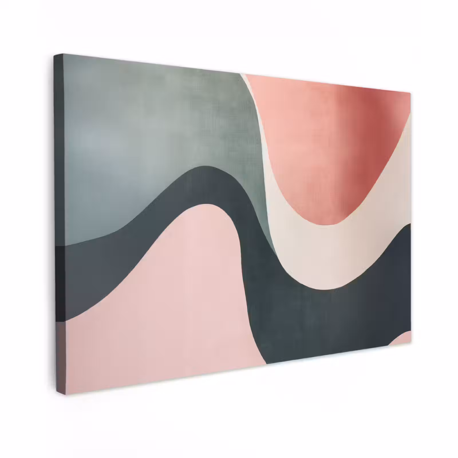 Canvas Print - Abstract - Waves - Ornate - Pink — 1