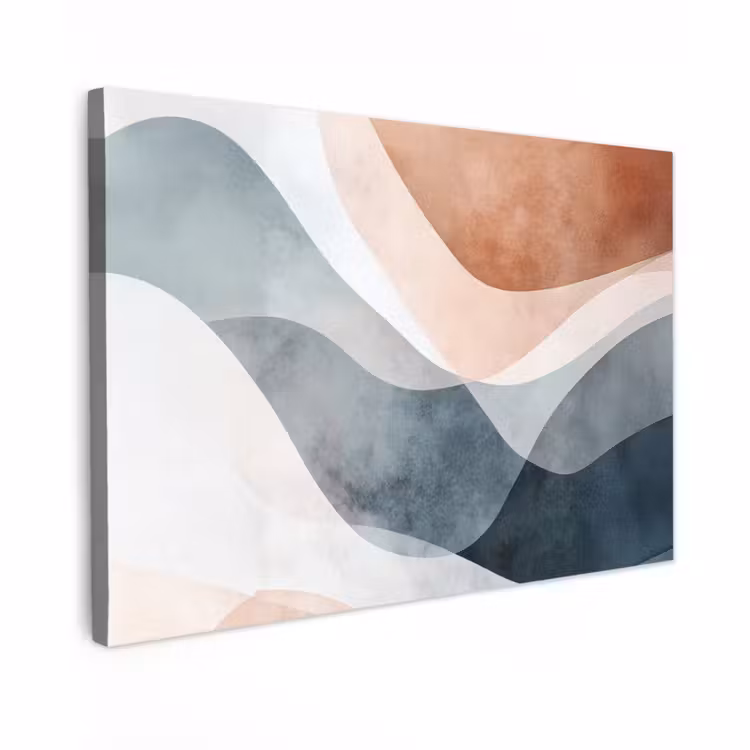 Canvas Print - Abstract - Waves - Blue — 1