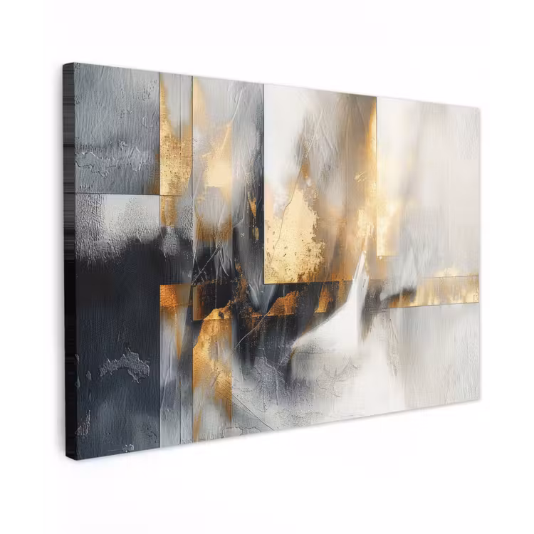 Canvas Print - Art - Gold - Silver - Abstract — 1