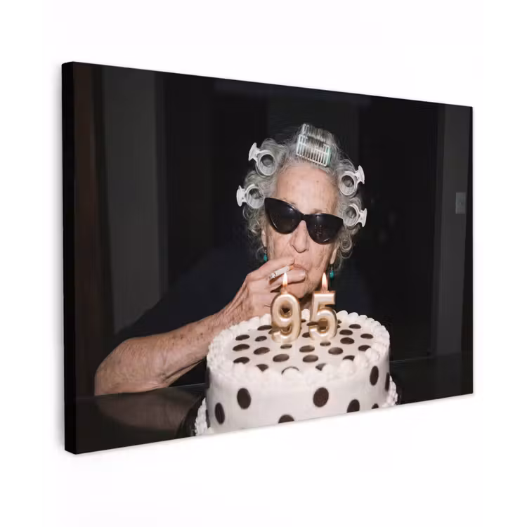Canvas Print - Birthday - Curly pin - Grandma — 1