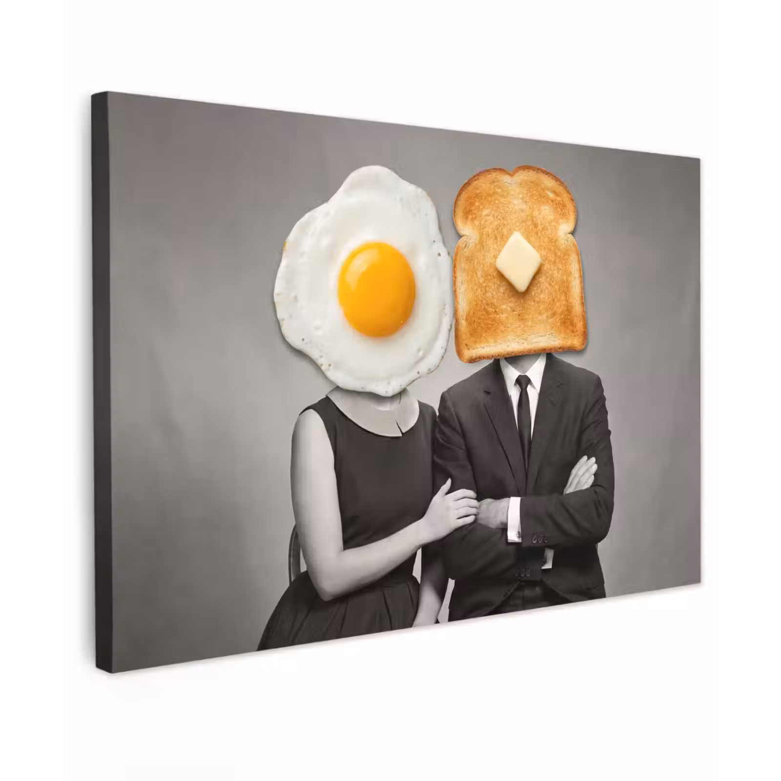 Canvas Print - Breakfast - Couple - Egg - Bread — 1