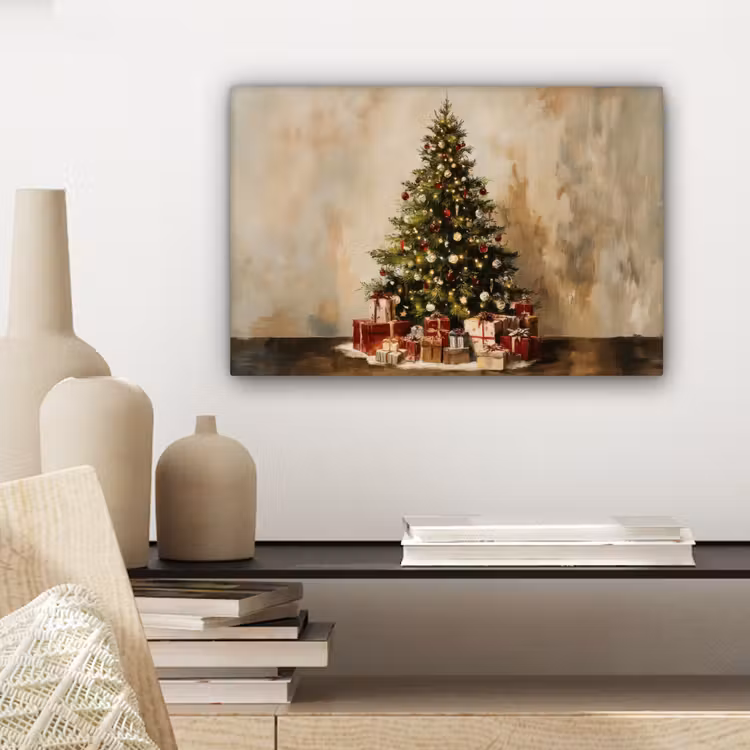Canvas Print - Christmas tree - Decorated - Colorful — 5