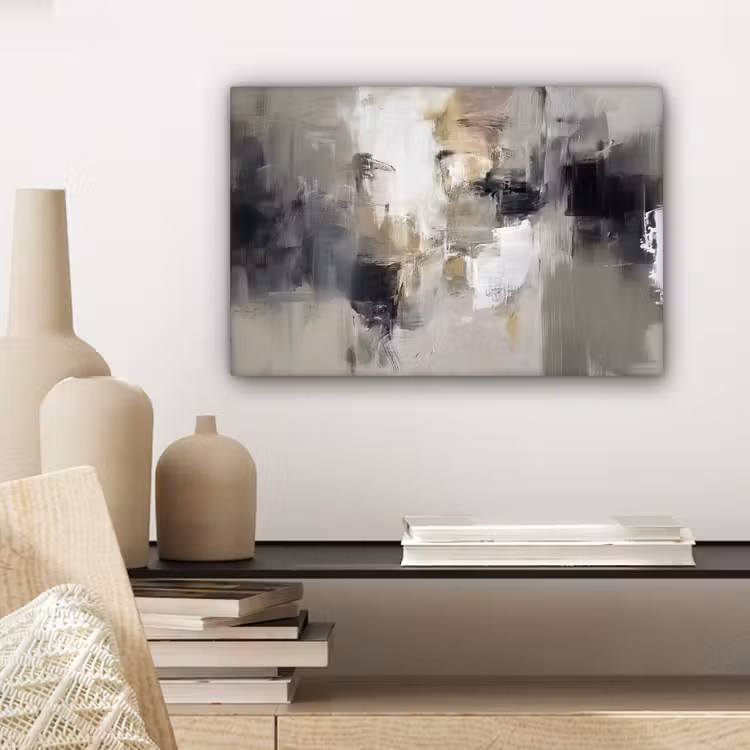 Canvas Print - Color palette - Brush strokes - Beige - Misty — 5