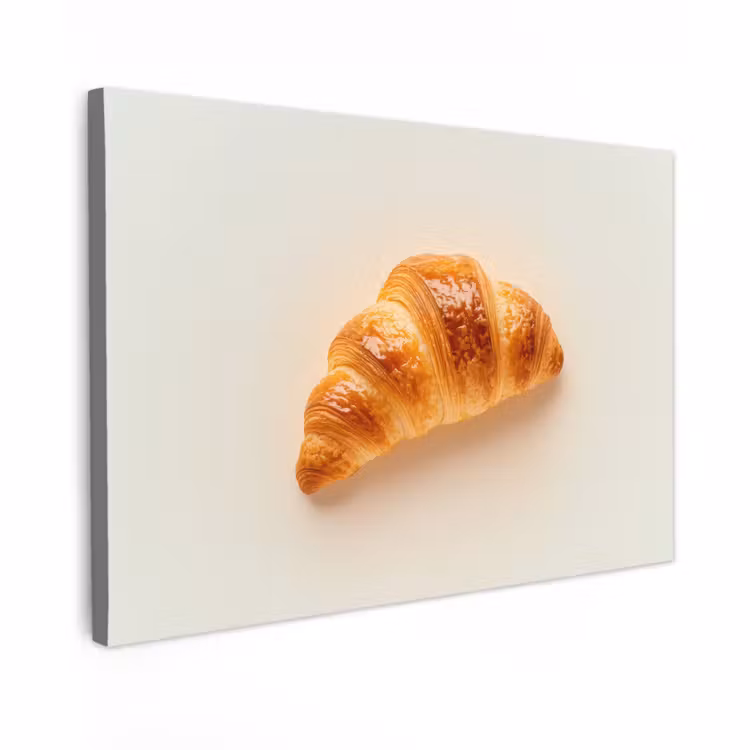 Canvas Print - Croissant - Bread - Beige — 1