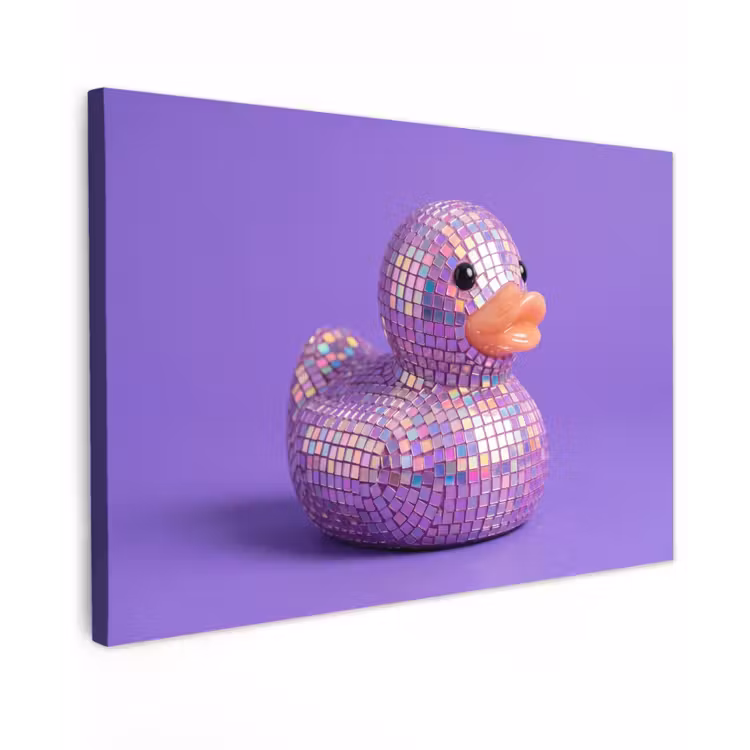 Canvas Print - Disco - Duck - Purple — 1