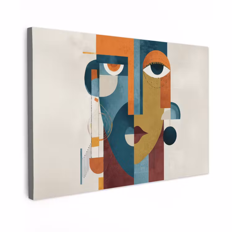 Canvas Print - Geometric - Sleek shapes - Colorful — 1