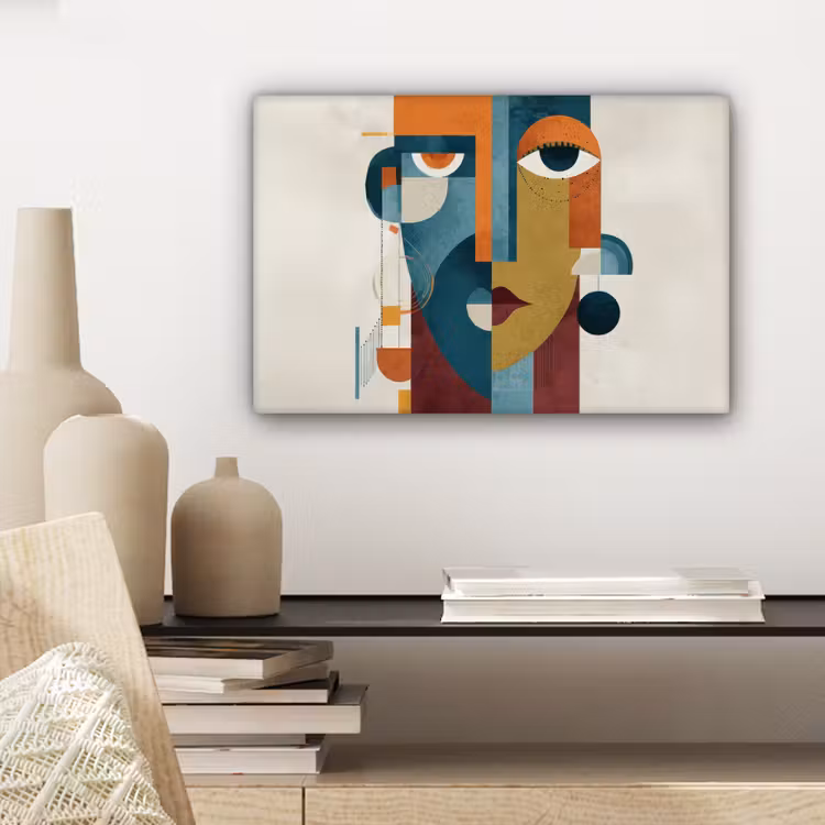 Canvas Print - Geometric - Sleek shapes - Colorful — 5