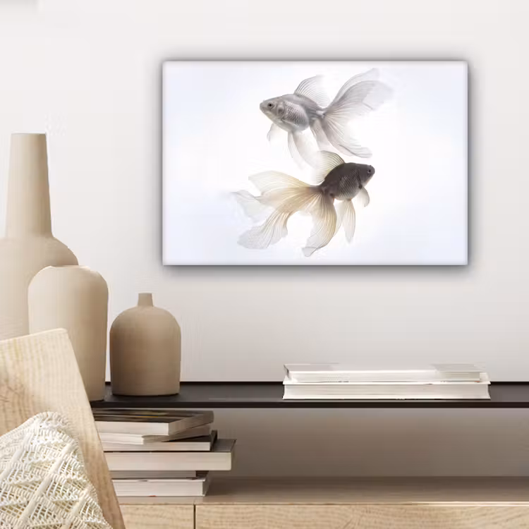 Canvas Print - Goldfish - Modern - White — 5