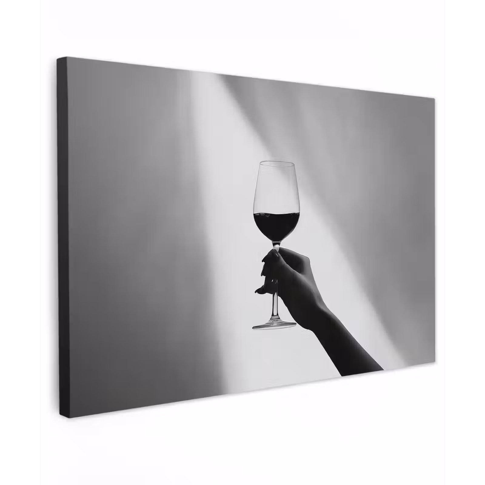 Canvas Print - Light - Wine - Red - Glass — 1