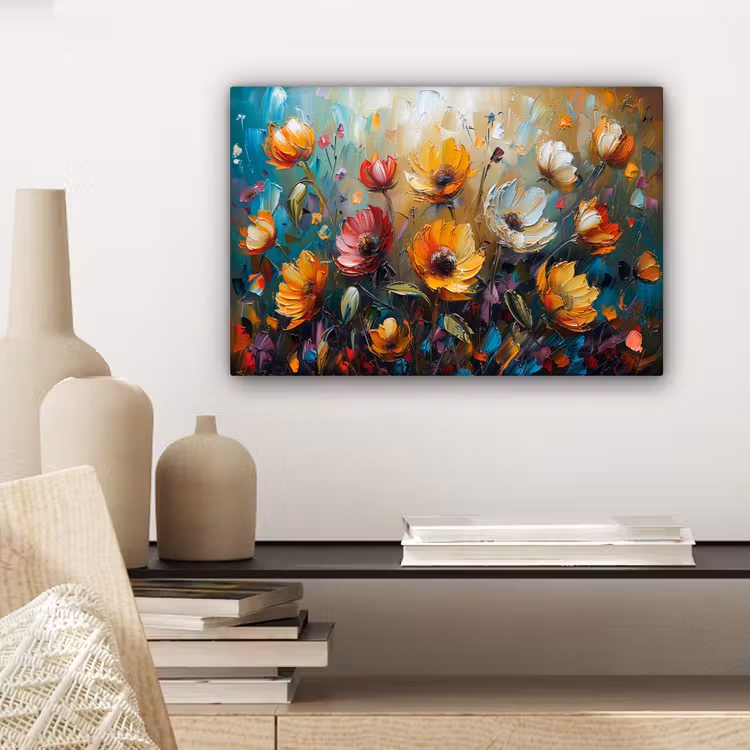 Canvas Print - Watercolor - Flowers - Art - Modern — 5