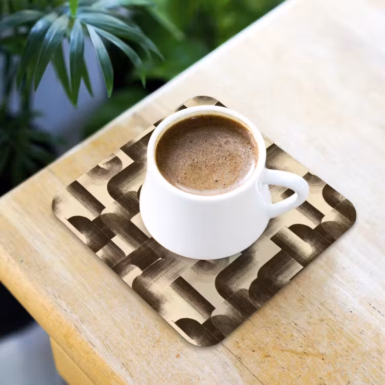 Coaster - Abstract - Retro - Black — 3