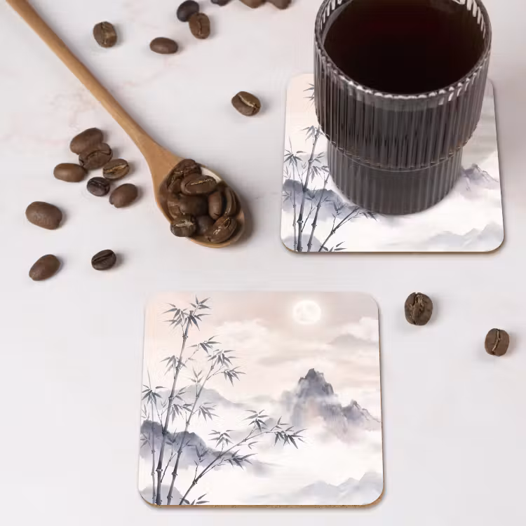 Coaster - Bamboo - Asia - Gray — 4