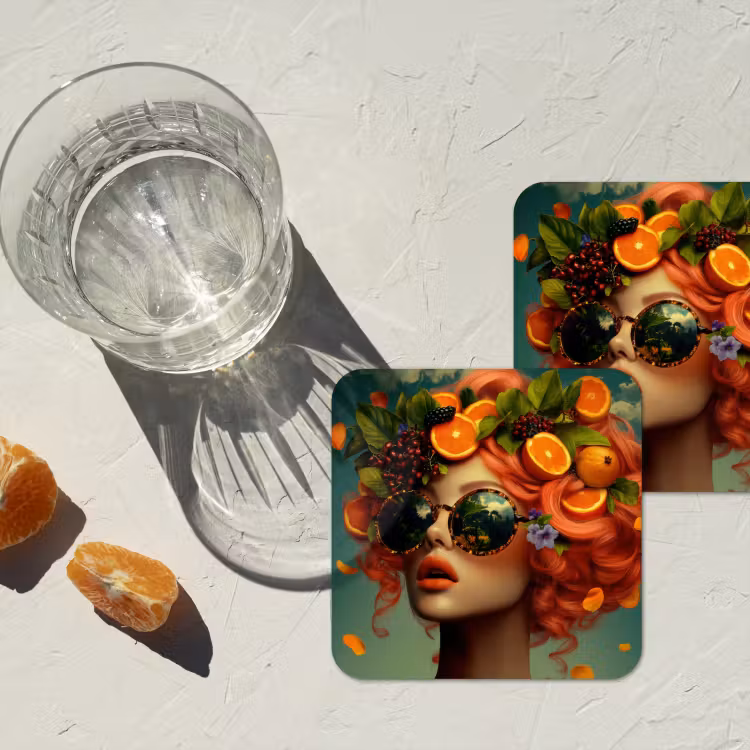 Coaster - Female - Orange - Berry - Orange — 2
