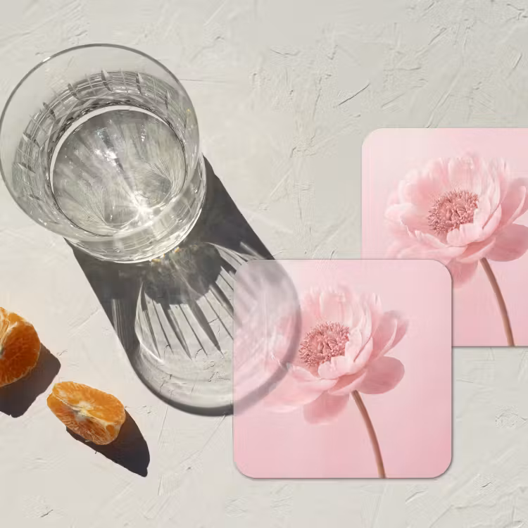 Coaster - Flower - Peony - Pink — 2
