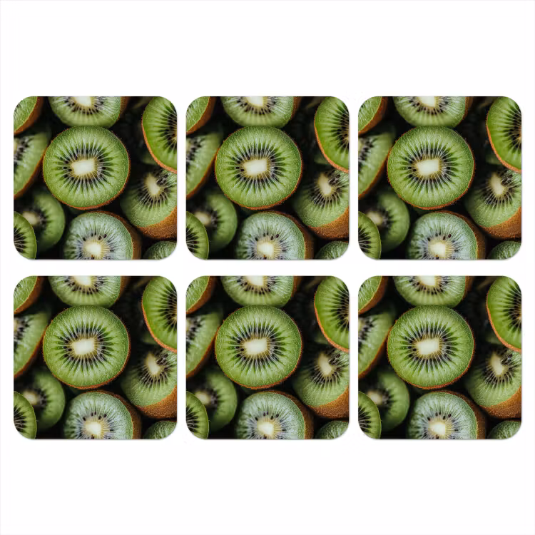 Coaster - Kiwi - Fruit - Green — 1