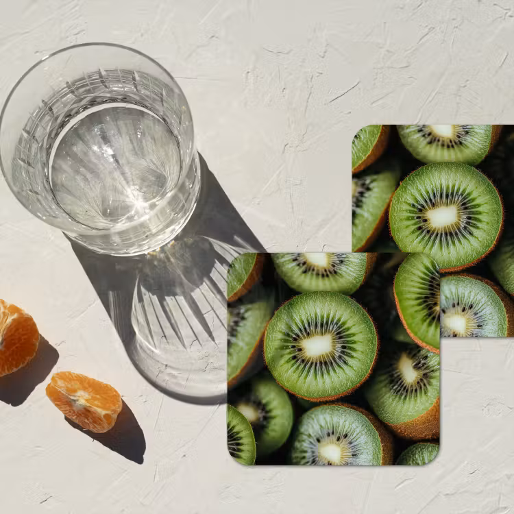 Coaster - Kiwi - Fruit - Green — 2